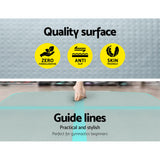 Everfit GoFun 4X1M Inflatable Air Track Mat Tumbling Floor Home Gymnastics Green