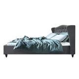 Artiss Bed Frame King Size Grey PIER