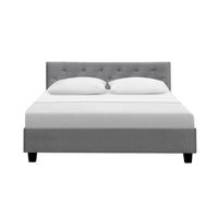 Artiss Bed Frame Double Size Grey VANKE