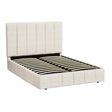 Artiss Bed Frame Double Size Beige TETTE