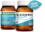 Blackmores Fish Oil 1000mg 400 Capsules Odourless Omega-3 DHA Supplements