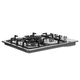 Devanti Gas Cooktop 60cm Kitchen Stove 4 Burner Cook Top NG LPG Stainless Steel