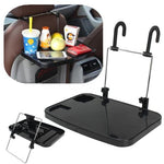 Car Steering Wheel Back Seat Laptop Mount Meal Tray Food Dink Holder Foldable