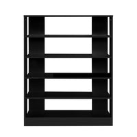 Artiss Shoe Cabinet Shoes Organiser Storage Rack 30 Pairs Black Shelf Wooden