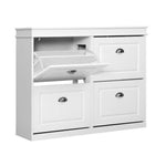 Shoe Cabinet Shoes Storage Rack Home Organiser White Shelf Cupboard Modern