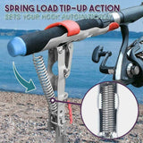 Stainless Steel Fishing Rod Rest Holder with Automatic Tip-Up Hook Setter Spring Camping