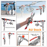 Stainless Steel Fishing Rod Rest Holder with Automatic Tip-Up Hook Setter Spring Camping