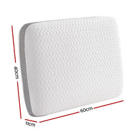 Giselle Memory Foam Pillow Breathable Air Mesh Gusset Panel Design