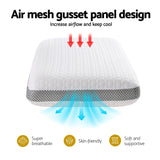 Giselle Memory Foam Pillow Breathable Air Mesh Gusset Panel Design