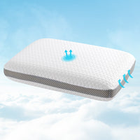 Giselle Memory Foam Pillow Breathable Air Mesh Gusset Panel Design