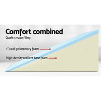 Wedge Pillow Memory Foam Cool Gel Back Cushion Pad Support Elevate Leg Pillows