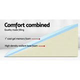 Wedge Pillow Memory Foam Cool Gel Back Cushion Pad Support Elevate Leg Pillows