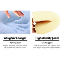 Wedge Pillow Memory Foam Cool Gel Back Cushion Pad Support Elevate Leg Pillows