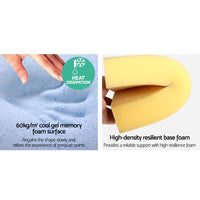 Wedge Pillow Memory Foam Cool Gel Back Cushion Pad Support Elevate Leg Pillows