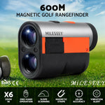 MiLESEEY 600M Magnetic Rangefinder LCD Laser Golf Range Finder Vibration Alert