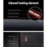 3200W Devanti Electric Infrared Radiant Strip Heater Panel Indoor Outdoor Patio