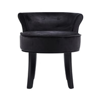 Velvet Vanity Stool Backrest Stools Dressing Table Chair Seat Makeup Bedroom AU