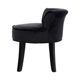 Velvet Vanity Stool Backrest Stools Dressing Table Chair Seat Makeup Bedroom AU