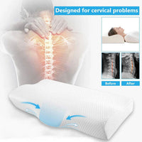 Derila Cervical Memory Foam Contour Pillow | Neck, Back Support, Anti Snore