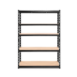 Giantz 1.8M Warehouse Racking Shelving Storage Shelf Garage Shelves Rack Steel Black