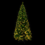 Jingle Jollys 1.8m Christmas Tree Optic Fibre LED Xmas tree Warm White