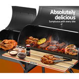 Grillz BBQ Grill Charcoal Smoker Portable Outdoor Kitchen Electric Rotisserie