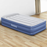 Bestway Air Bed Inflatable Camping Mattress Sleeping Mat Built-in Pump- Single Size