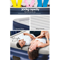 Bestway King Air Bed Inflatable Mattress Camping Sleeping Mat Battery Built-in Pump