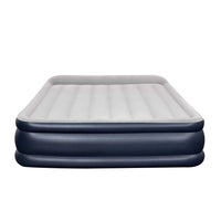 Queen Air Bed Inflatable Mattress Sleeping Mat Built-in Pump Outdoor Camping