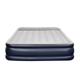 Queen Air Bed Inflatable Mattress Sleeping Mat Built-in Pump Outdoor Camping