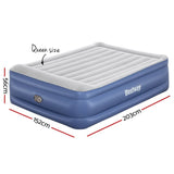 Bestway Air Bed Inflatable Mattress Outdoor Camping Queen Size Built-in Pump