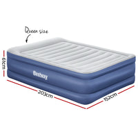 Bestway Air Bed Beds Queen Mattress Inflatable Built-in pump Outdoor Camping