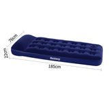 Bestway Single Size Inflatable Air Mattress Built-in foot pump Outdoor Camping 