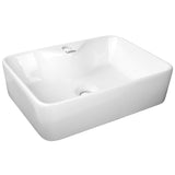 Cefito Bathroom Basin Ceramic Basins Sink Vanity Bowl Above Counter Rectangle White