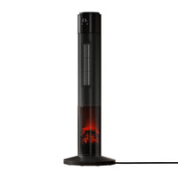 Devanti Ceramic Tower Heater 3D Flame 2000W Black