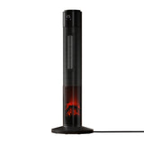 Devanti Ceramic Tower Heater 3D Flame 2000W Black