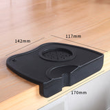 Coffee Tamper Mat Tamping Holder Pad Silicone Anti-slip Espresso Press Mat Black - Catching Deals