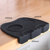 Coffee Tamper Mat Tamping Holder Pad Silicone Anti-slip Espresso Press Mat Black - Catching Deals