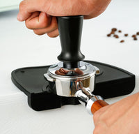 Coffee Tamper Mat Tamping Holder Pad Silicone Anti-slip Espresso Press Mat Black - Catching Deals