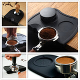 Coffee Tamper Mat Tamping Holder Pad Silicone Anti-slip Espresso Press Mat Black - Catching Deals