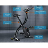 Exercise Bike X-Bike Folding Magnetic Bicycle Cycling Flywheel Home Fitness - Catching Deals