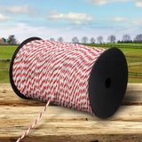 500m 4mm Stainless Steel Electric Fence Rope Polywire Poly Tape Farming Fencing - Catching Deals