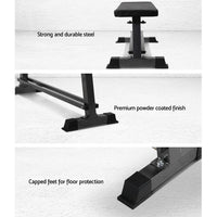 Fitness Flat Bench Weight Press Gym Home Strength Training Work Out Exercise - Catching Deals