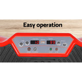 Everfit Vibration Machine Plate Platform Body Shaper Home Gym Fitness Red - Catching Deals