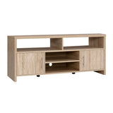 Artiss TV Cabinet Entertainment Unit Stand Storage Shelf Sideboard 140cm Oak - Catching Deals