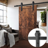 Cefito Sliding Barn Door Hardware Track Set 1.83m Roller Slide Office Bedroom - Catching Deals