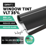 35% VLT Window Tint Film Black Roll Car Auto Home 76cm X 7m Tinting Tool DIY New - Catching Deals