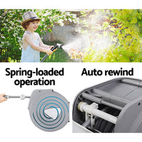 30M Retractable Hose Reel Garden Water Auto Rewind Spray Gun - Catching Deals