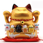 Lucky Cat Shop Counter Home Decor Money Box Piggy Bank Cute Novelty Gift Gold