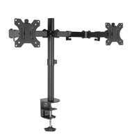 Dual LED Desk Mount PC Monitor Stand 2 Arm Display Bracket LCD Screen Holder - Catching Deals